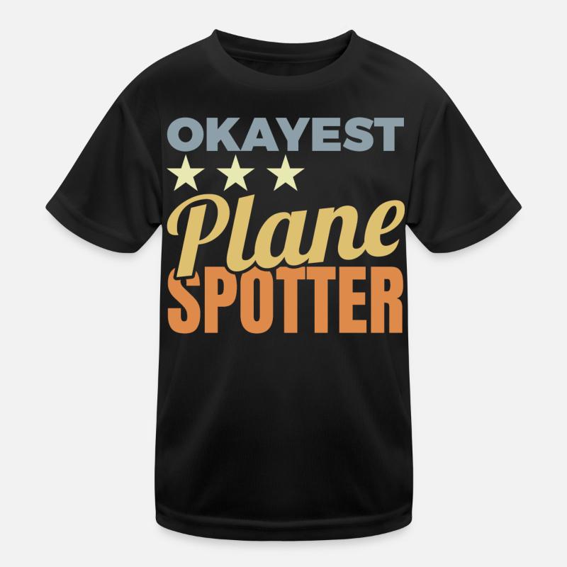 Average airplane enthusiast Kids Functional T-Shirt