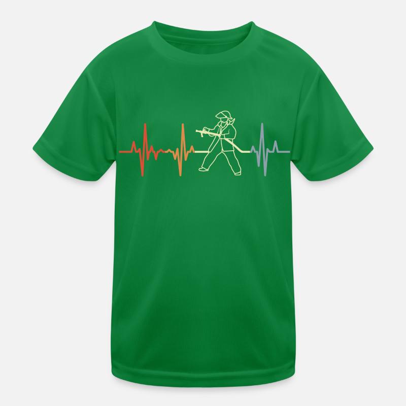 Battement de cœur des pompiers T-shirt sport Enfant