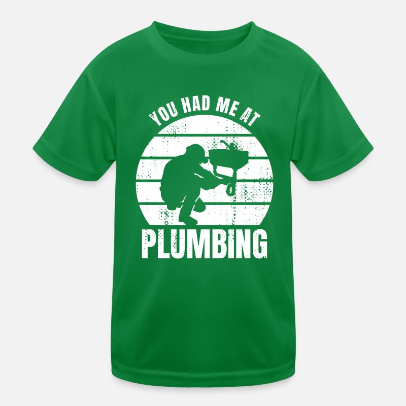 Vous m’avez eu chez le plombier T-shirt sport Enfant