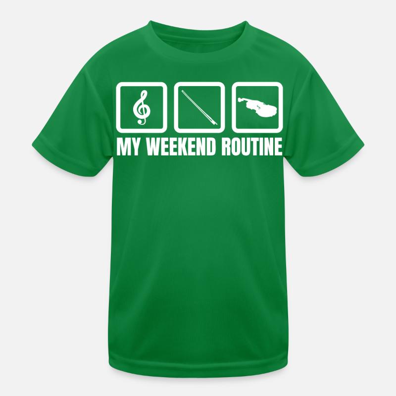 Violinists Weekend Kids Functional T-Shirt