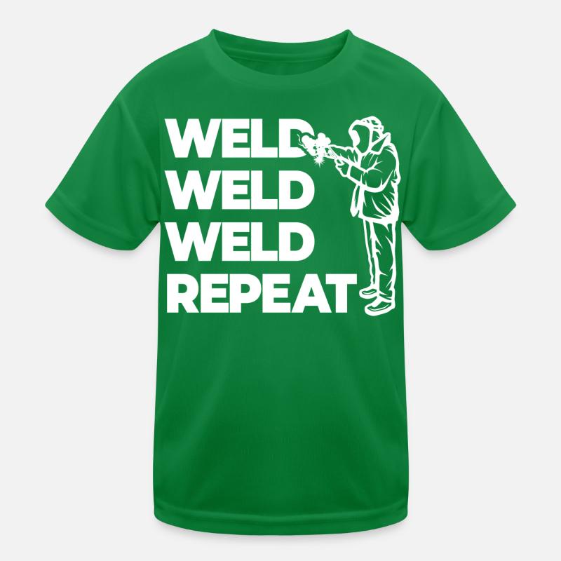 Weld Weld Weld Repeat Kids Functional T-Shirt