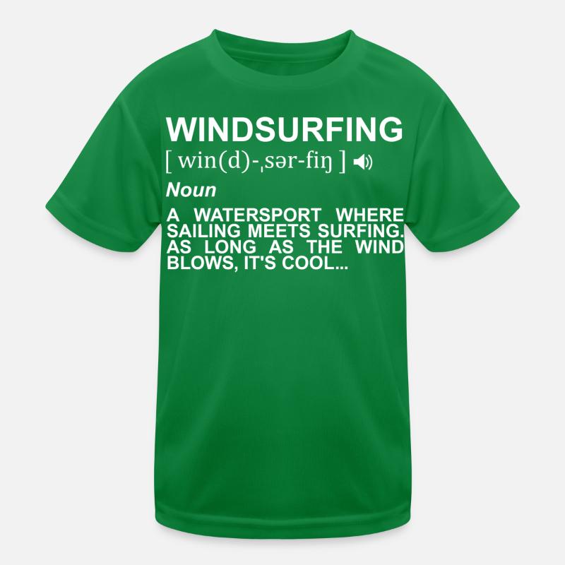 Windsurfing Definition Kids Functional T-Shirt