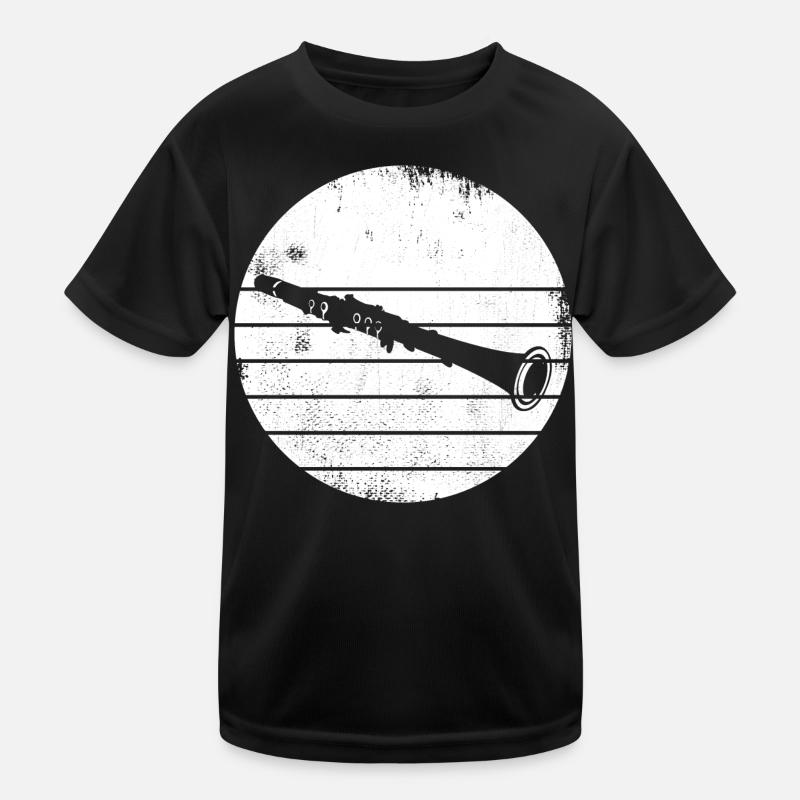 Clarinet Sketch Kids Functional T-Shirt