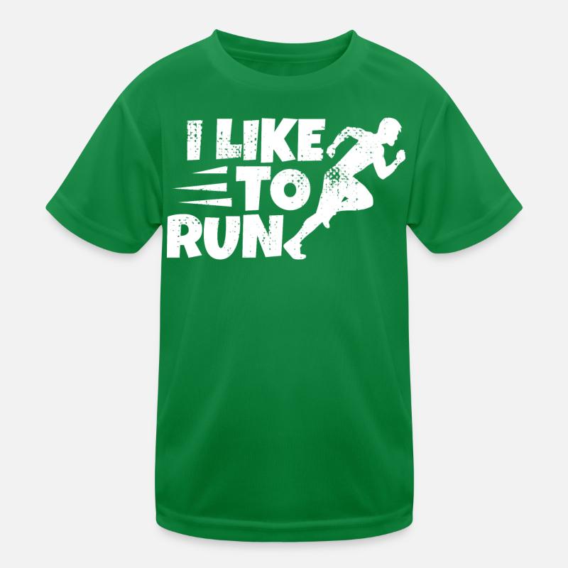 Witziger Läufer Spruch Kinder Funktions-T-Shirt