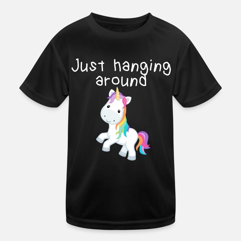 Just hanging around Kinder Funktions-T-Shirt