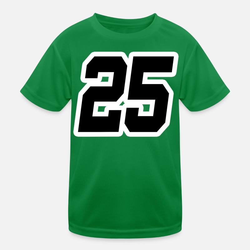 Nummer fünfundzwanzig 25 Kinder Funktions-T-Shirt