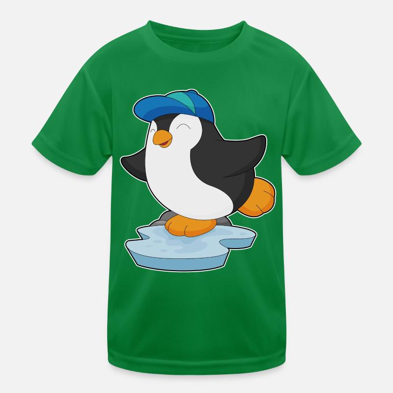 Penguin Pupil Cap School Kids Functional T-Shirt
