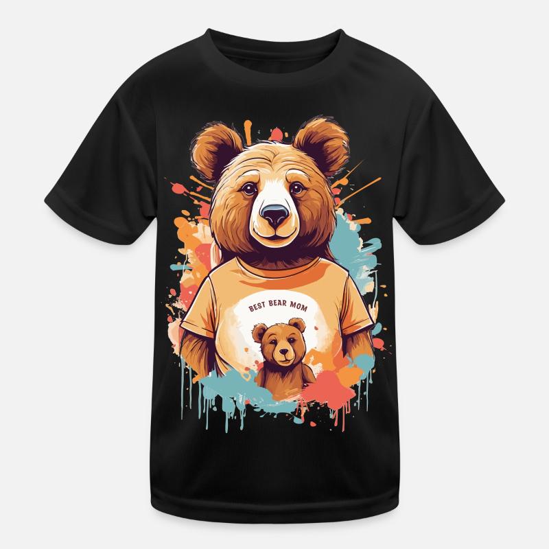 Beste Bär Mutter Kinder Funktions-T-Shirt