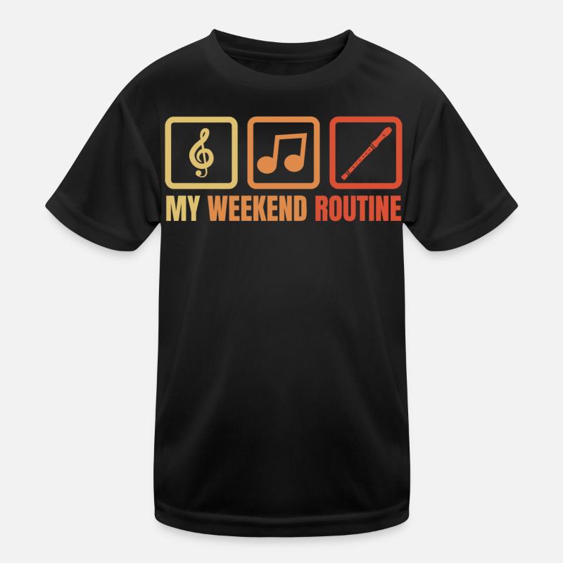 Flötisten Wochenendprogramm Kinder Funktions-T-Shirt