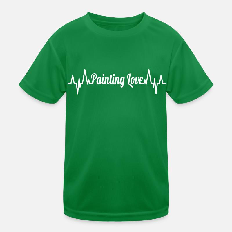 Painter Heartbeat Kids Functional T-Shirt