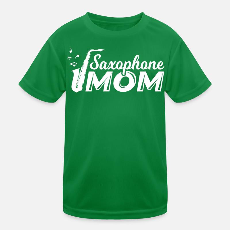 Saxophonist Mutter Kinder Funktions-T-Shirt