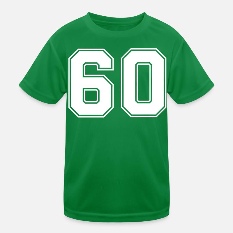 Nummer 60 Kinder Funktions-T-Shirt