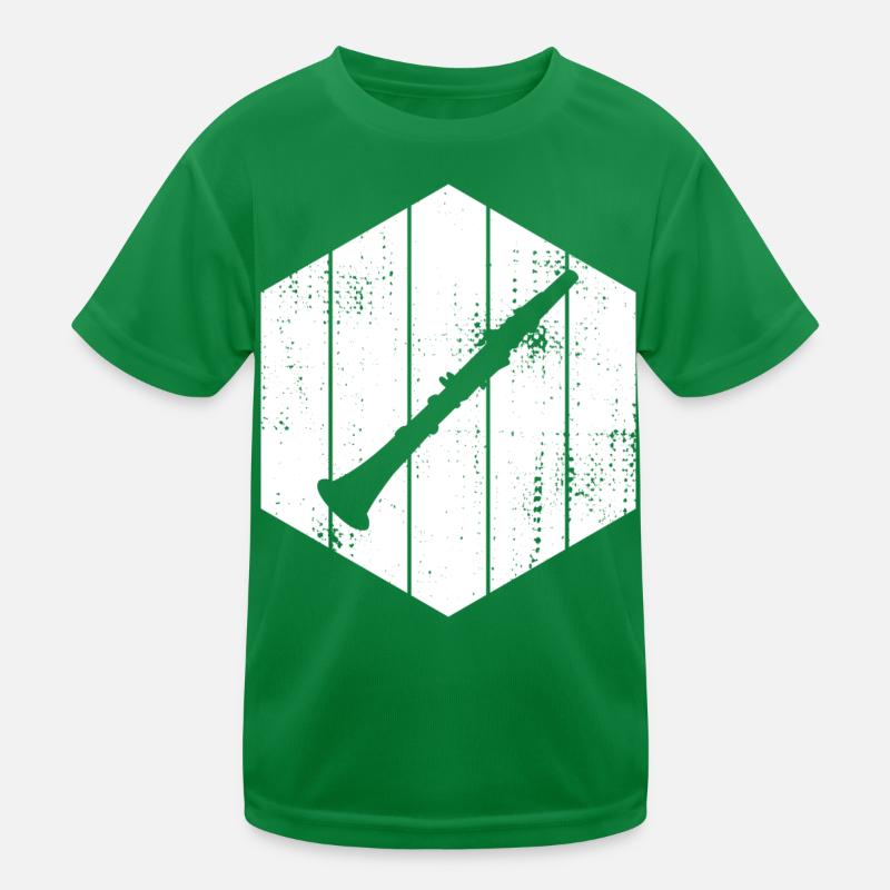 Klarinette Kinder Funktions-T-Shirt