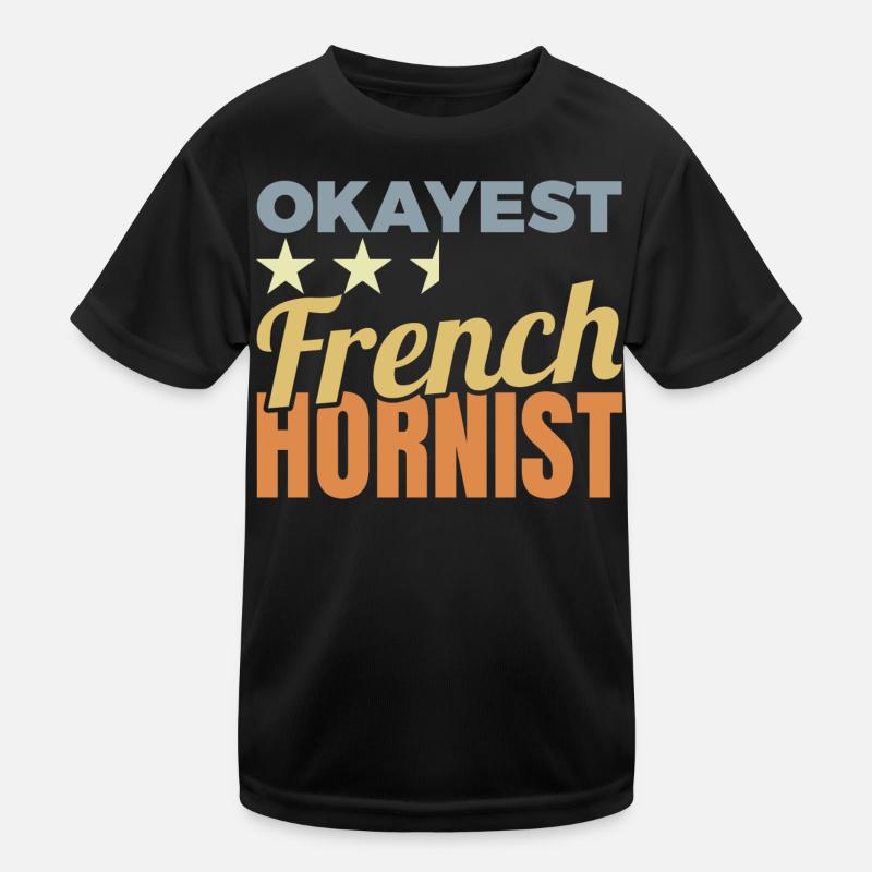 Average Horn Player Kids Functional T-Shirt