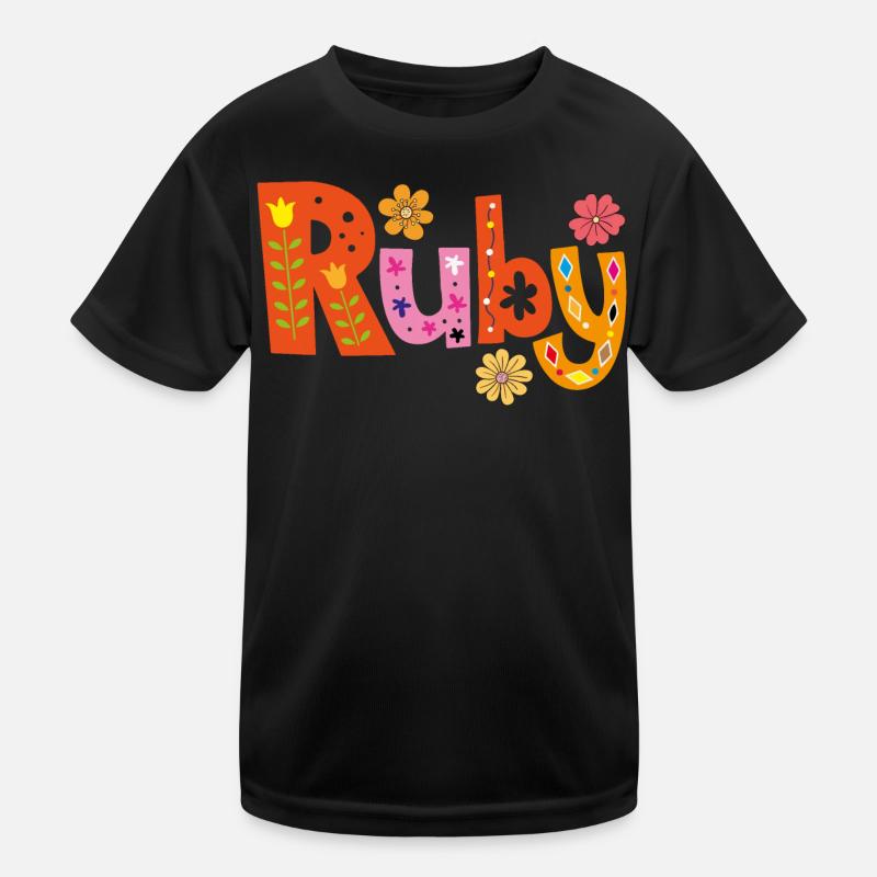 Personalized Ruby Name Kids Functional T-Shirt