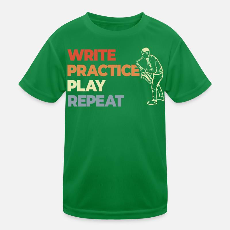 Write Practice Play Repeat Kids Functional T-Shirt