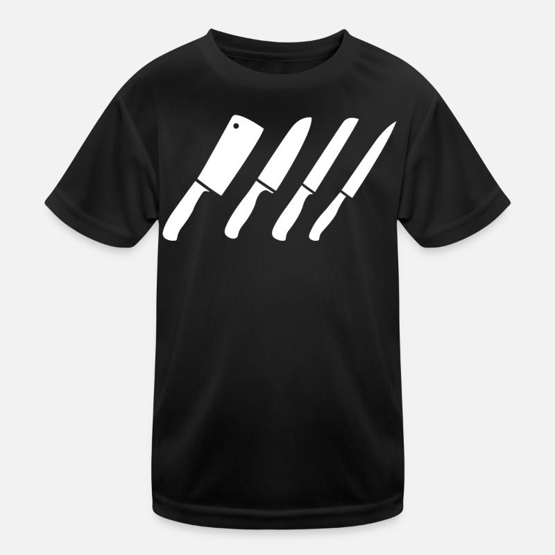 Messer Zeichnung Kinder Funktions-T-Shirt