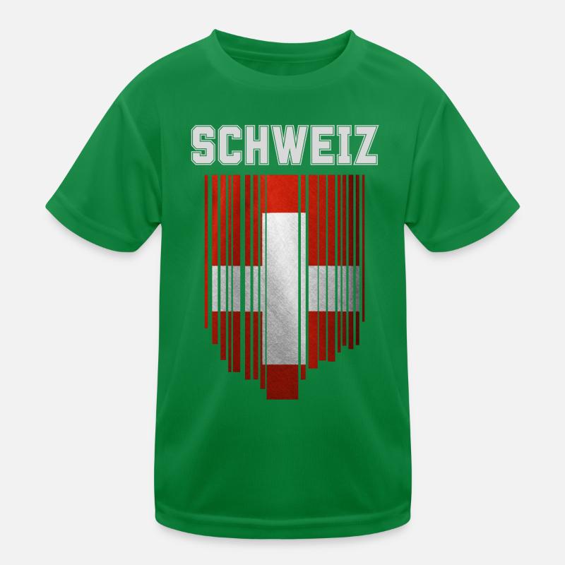 Drapeau de la Suisse, fierté suisse T-shirt sport Enfant