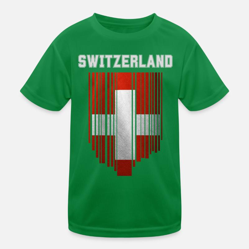 Drapeau de la Suisse, fierté suisse T-shirt sport Enfant