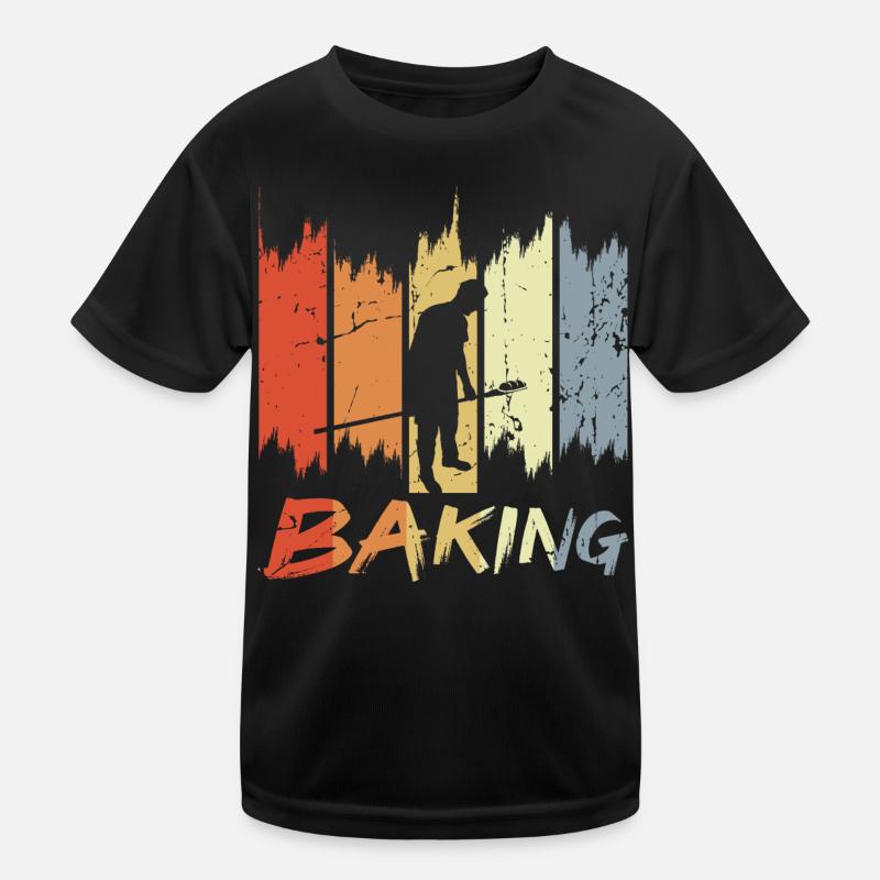 Retro Baking Kids Functional T-Shirt