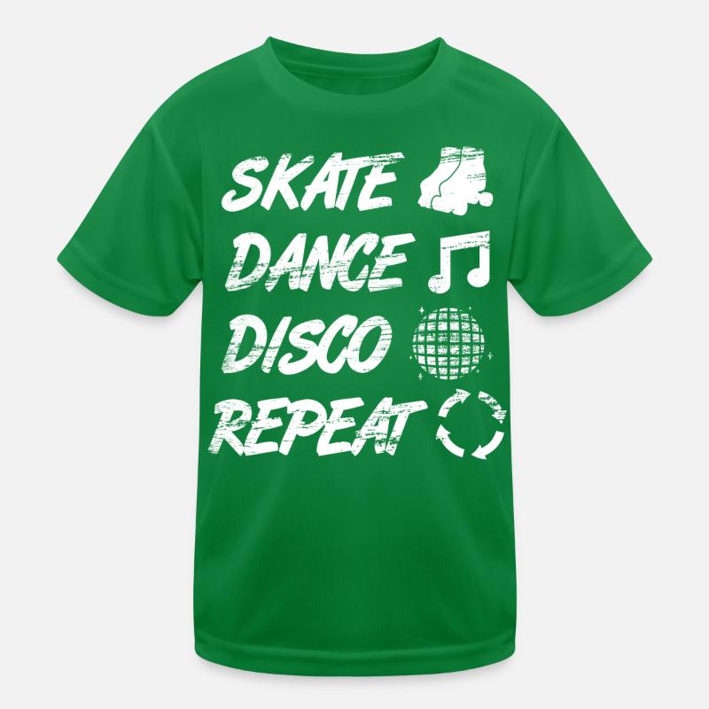 Rollschuh Disco Kinder Funktions-T-Shirt