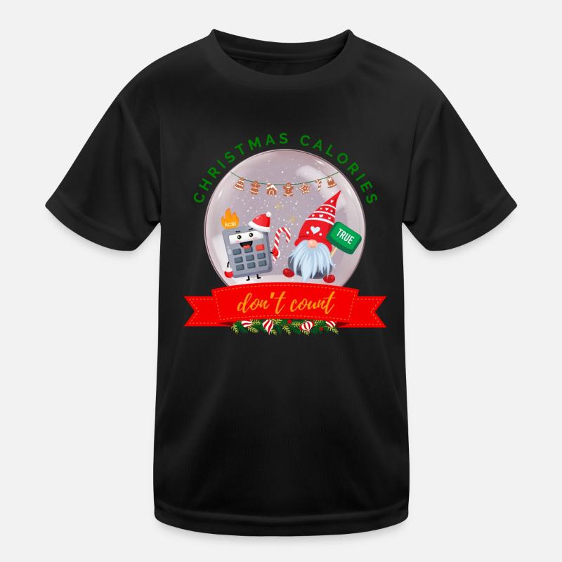 Weihnachtskalorien zählen nicht Kekse Rechner Kinder Funktions-T-Shirt