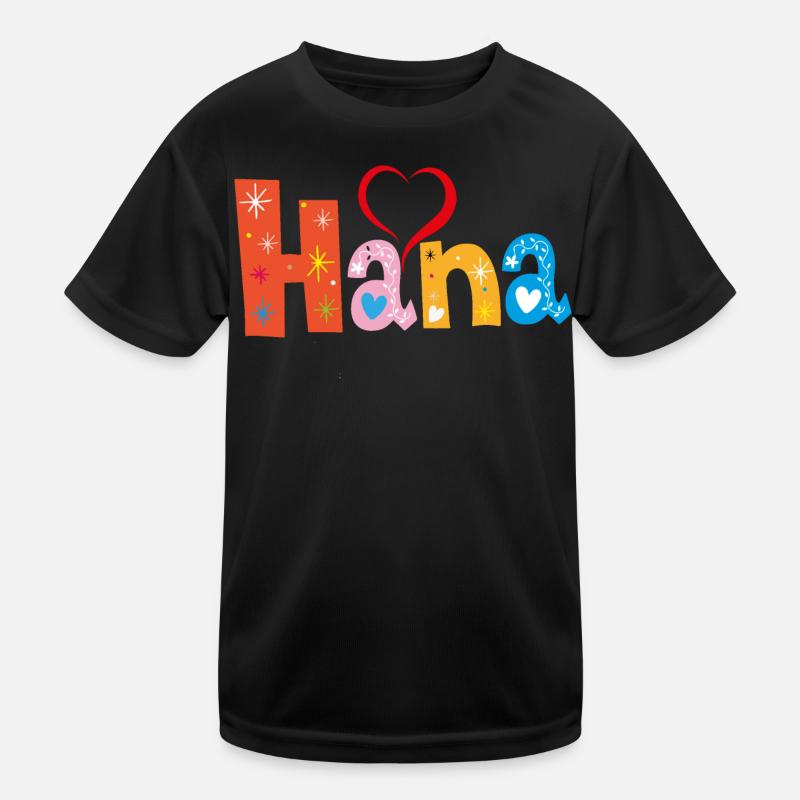 Personalized Hana Name Kids Functional T-Shirt