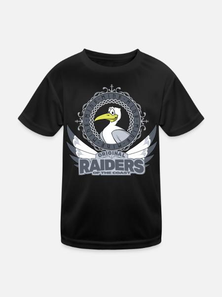 Seagull Raiders - Kids Functional T-Shirt - black - Front
