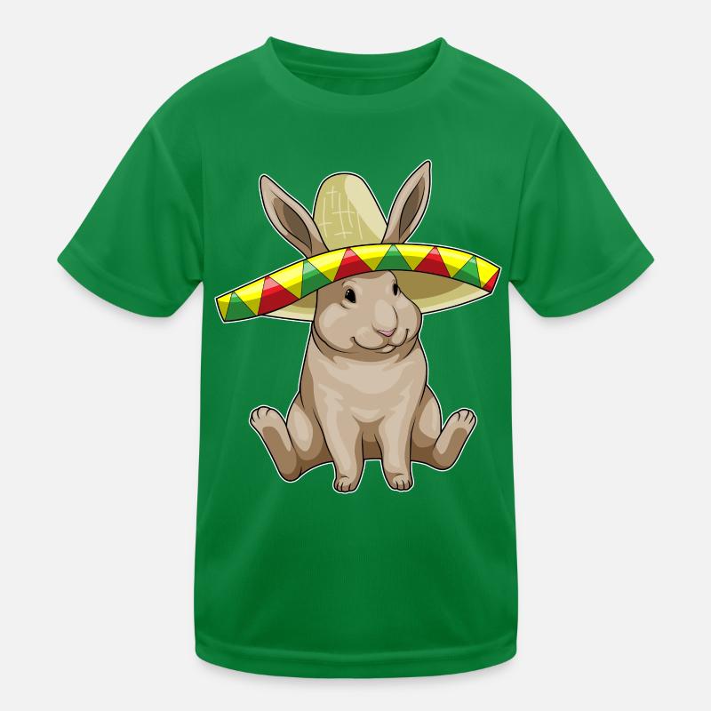 Bunny Sombrero Kids Functional T-Shirt