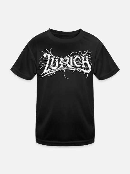 Zürich Metalheads - Heavy Metal Zürich - Kids Functional T-Shirt - black - Front