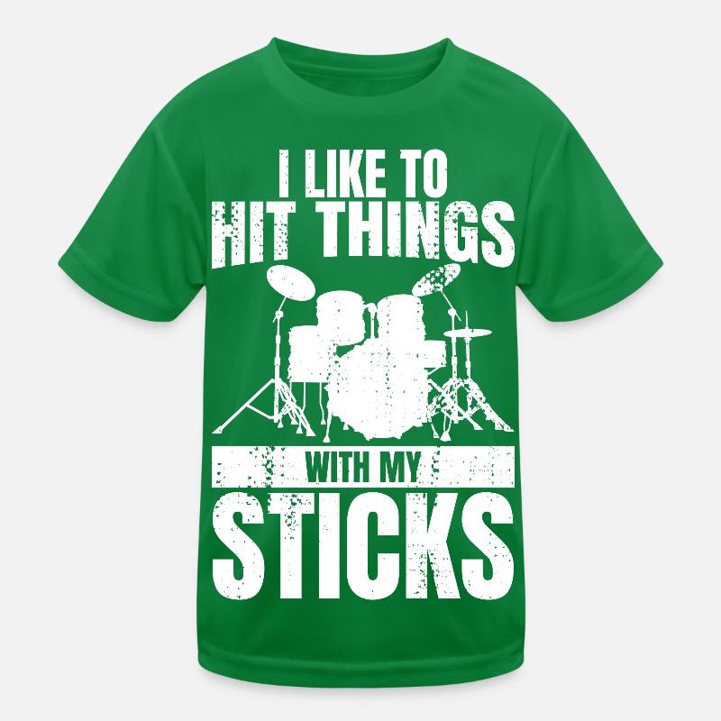Lustiger Drummer Witz Kinder Funktions-T-Shirt
