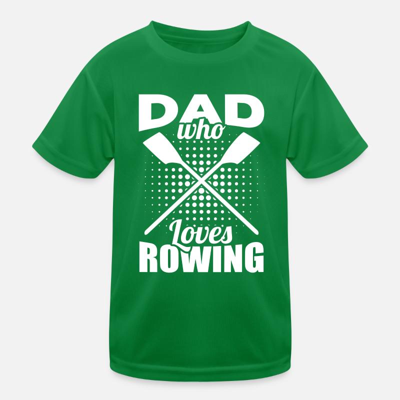 Father who loves rowing Kids Functional T-Shirt