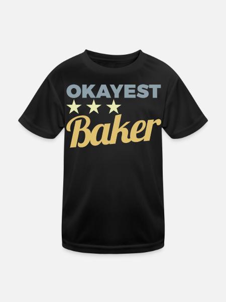 Boulanger moyen - T-shirt sport Enfant - noir - Devant