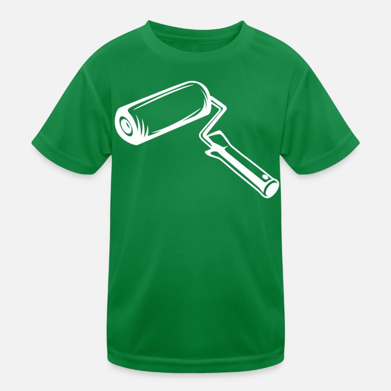Paint Roller Drawing Kids Functional T-Shirt
