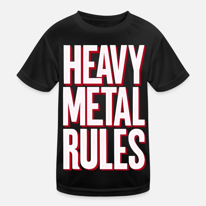 Heavy Metal Rules Kinder Funktions-T-Shirt