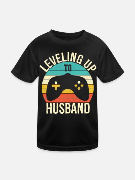 Aufstieg zum Ehemann - Kinder Funktions-T-Shirt - Schwarz - Vorne