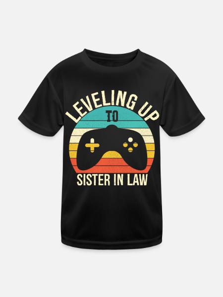 Aufstieg zur Schwägerin - Kinder Funktions-T-Shirt - Schwarz - Vorne