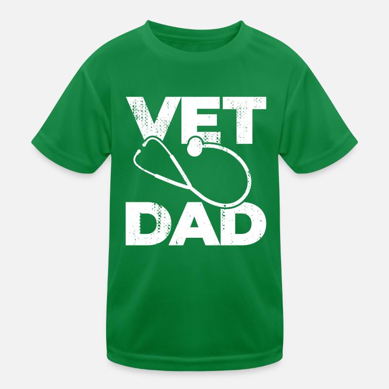 Veterinary Dad Kids Functional T-Shirt