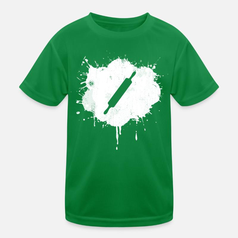 Rolling Pin Drawing Kids Functional T-Shirt