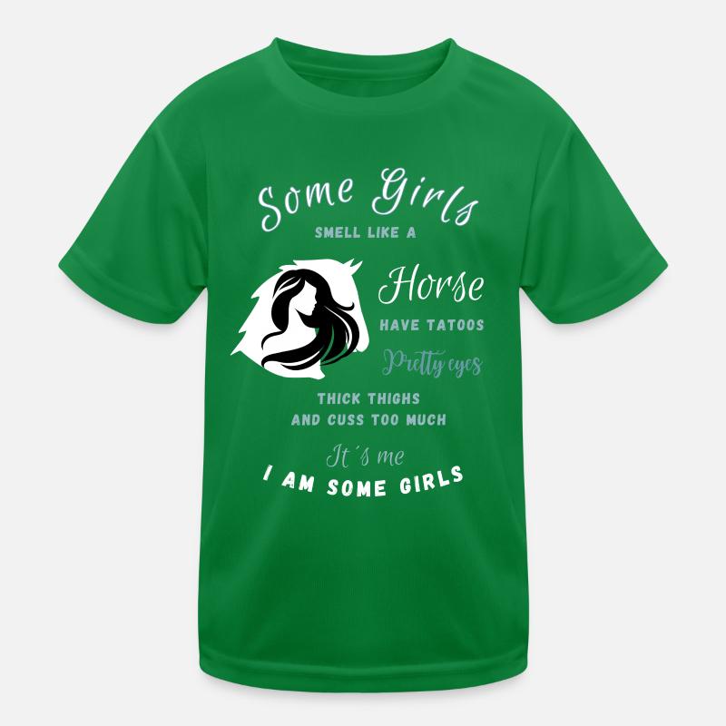 Humorvoller Pferde-Instagram-Post Kinder Funktions-T-Shirt