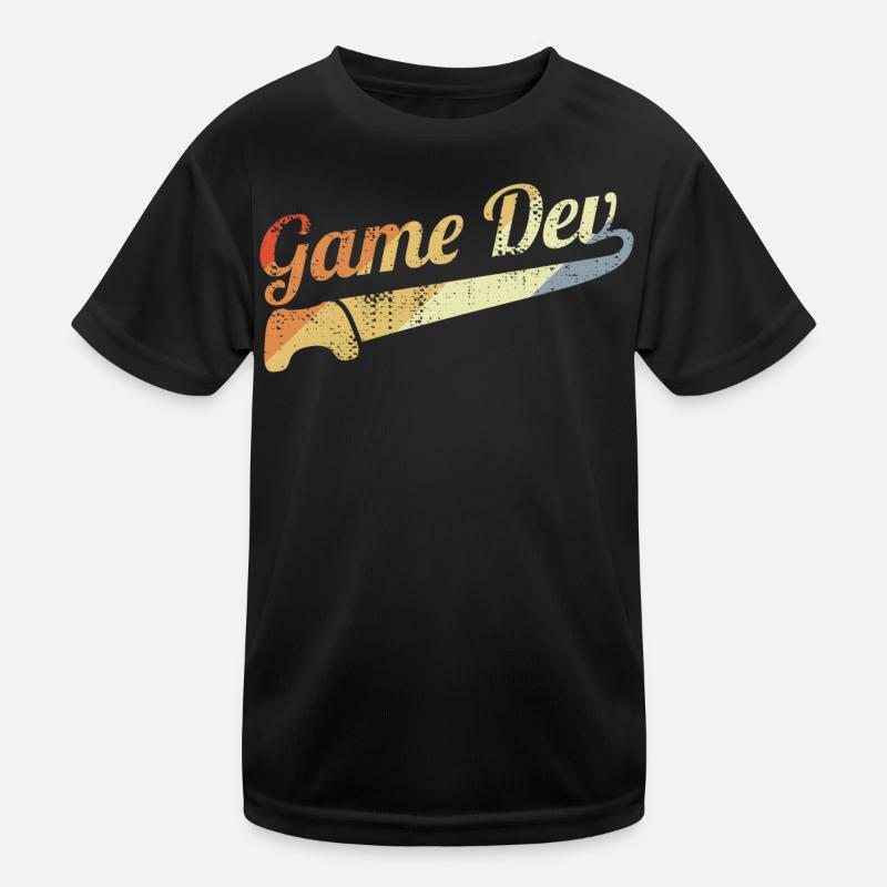 Vintage Game Developer Kids Functional T-Shirt