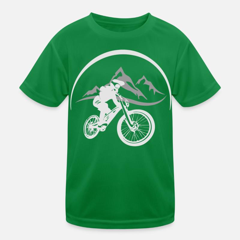 Mountainbiker Kinder Funktions-T-Shirt