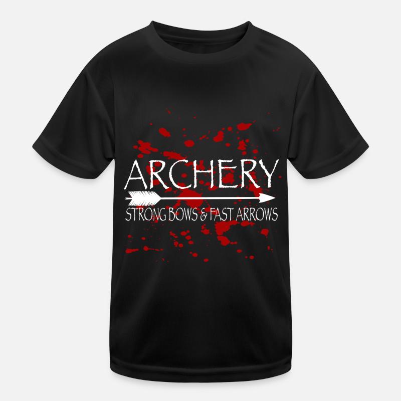 ARCHERY. STRONG BOWS AND FAST ARROWS Kinder Funktions-T-Shirt