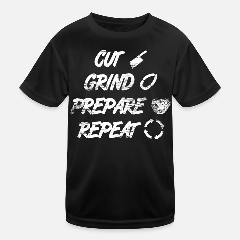 Cutting, grinding, preparing Kids Functional T-Shirt