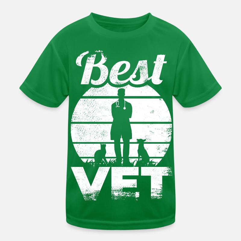 Best Veterinarian Kids Functional T-Shirt