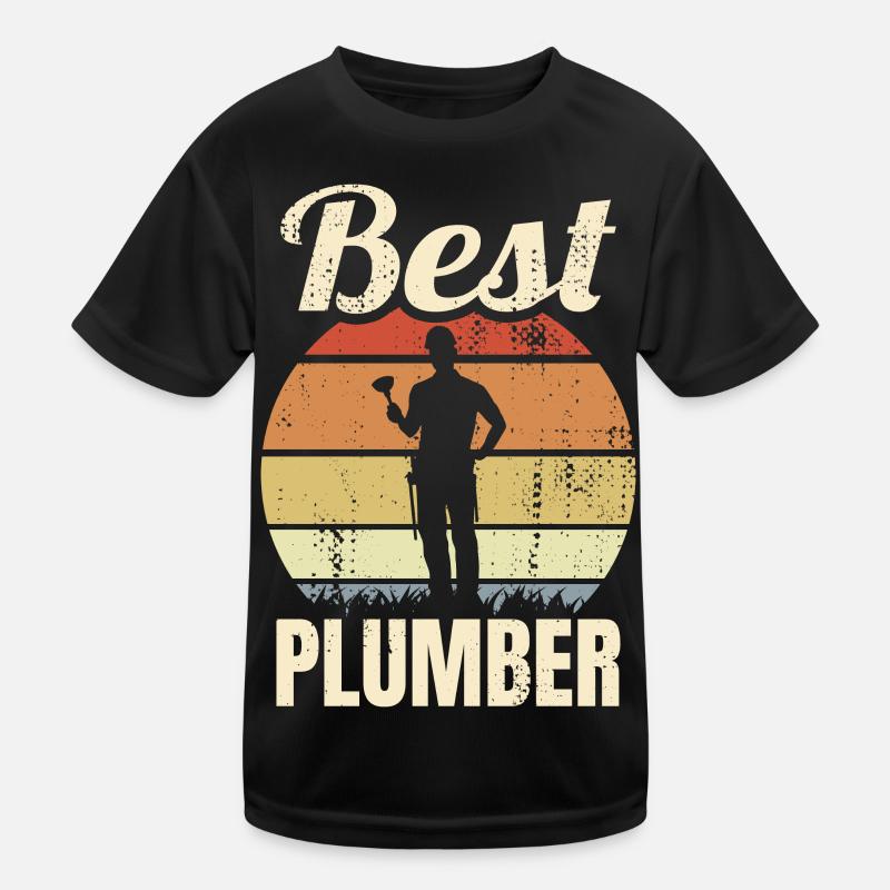 Best Plumber Kids Functional T-Shirt