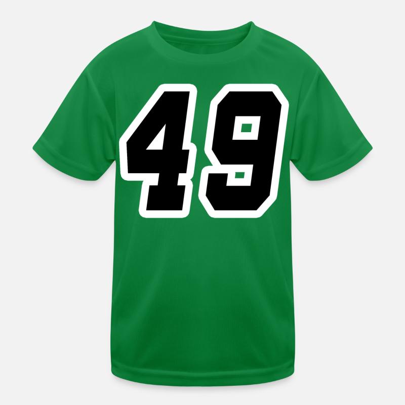 Nummer neunundvierzig 49 Kinder Funktions-T-Shirt