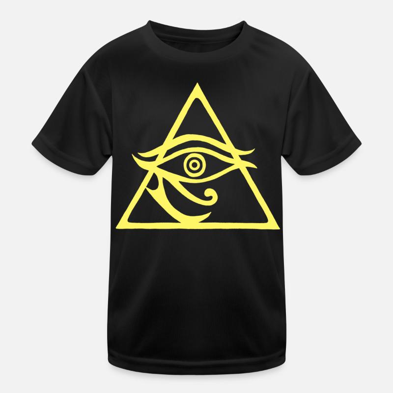 Die Pyramide des Gottes Horus Kinder Funktions-T-Shirt