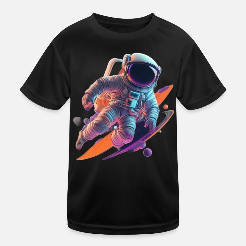 Astronaut Kinder Funktions-T-Shirt