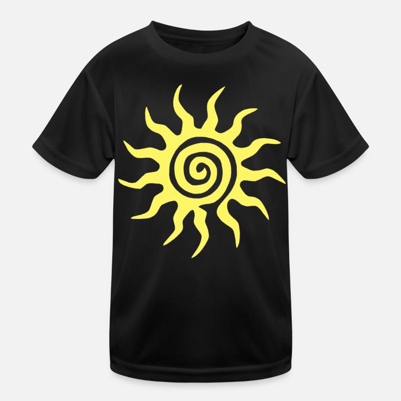 Spiral-Sonne Kinder Funktions-T-Shirt